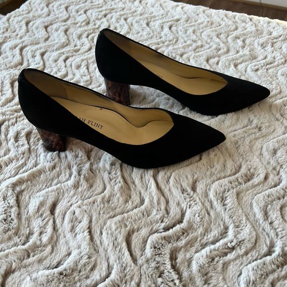 Sarah Flint Made in Italy Perfect Emma Black Suede Block Heel Pump - Picture 3 of 12
